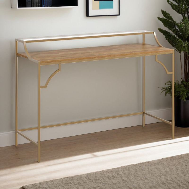 34.5"H Writing Desk, Space Saving Writing Desk, PC Table For Home Office, Living Room, Bedroom