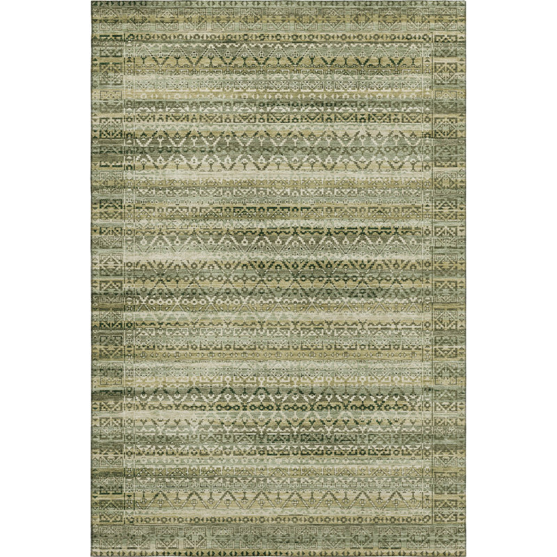 Premium Machine Washable Mayfield AMF2101 Striped Rug, Sky, 10' x 14'