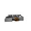 Canapé modulaire modulaire avec méridienne, canapé Cloud moderne en forme de L avec siège profond, canapé modulaire pour salon, chambre à coucher, bureau, aucun assemblage requis-1847069211