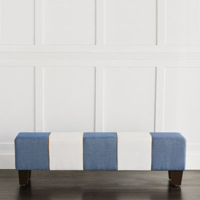 Halprin Cotton Upholstered Bench
