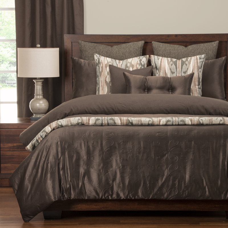 Gateway Traditional Satin Duvet Cover & Insert, Queen, Wheat