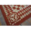 Flatweave Wool Checkered Area Rug