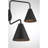Emilyne 2-Light Adjustable Wall Sconce in Black-1102416266