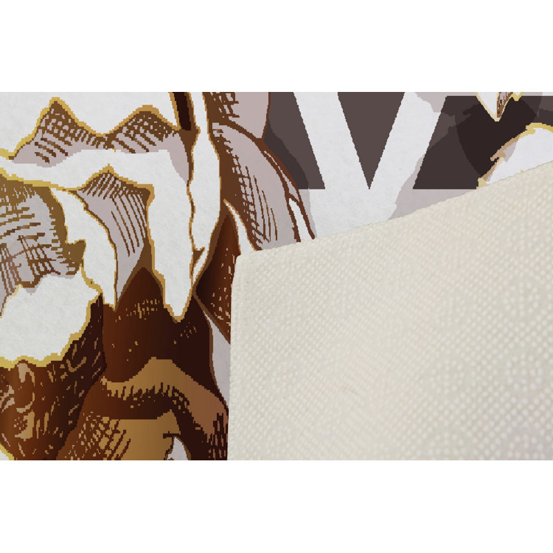 Premium Hall Carpet (3.3 x 6.6 ft), 100% Polyester, 0.4 in Pile Height | Antibacterial, Non-Slip PVC Dot Underside | Machine Washable, 3D Digital Printing | Ideal for Living Room, Bedroom, and Entryway Decor