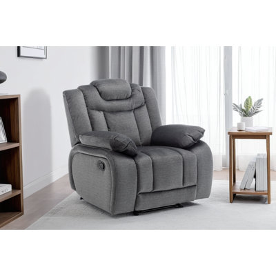 Chenille Manual Recliner Chair