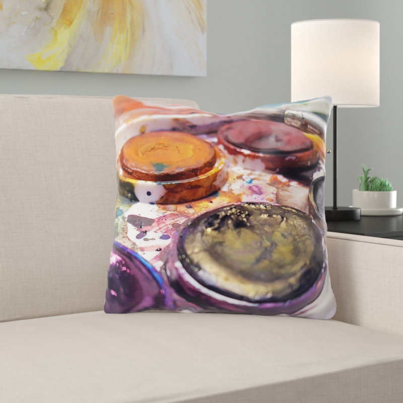 Wacker Outdoor Reversible Throw Pillow, Microsuede, Indoor