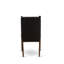 L'ensemble 5 pièces de table et chaises de cuisine comprend une table de salle à manger rectangulaire avec pieds en X et 4 chaises de salle à manger Parson en similicuir noir, finition jacobine patinée-1164142452-1164142451-1165598373