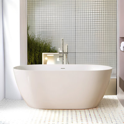 67'' x 29.5'' Soaking Acrylic Bathtub
