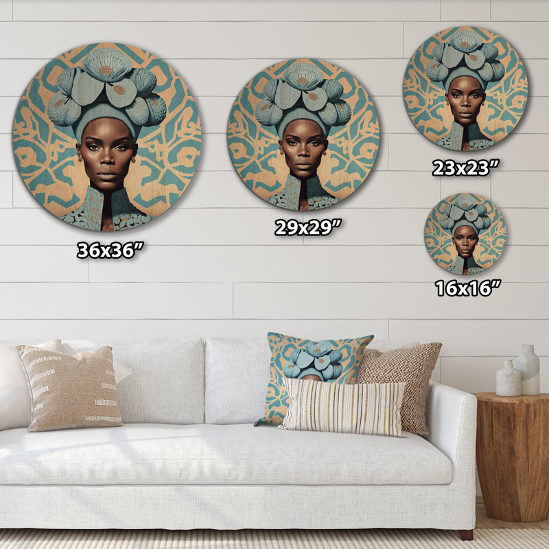 Rétro haute couture femme afro-américaine V - Art mural en bois afro-américain - bois de pin naturel