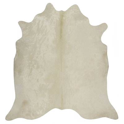 White Cowhide Rug – Genuine Leather Area Rug