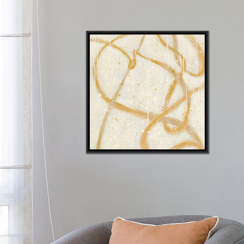 Un autre jour snow, reproduction d’art sur toile tendue, H 26 po x l 26 po x P 1,5 po, Toile avec cadre noir, Pas de tapis