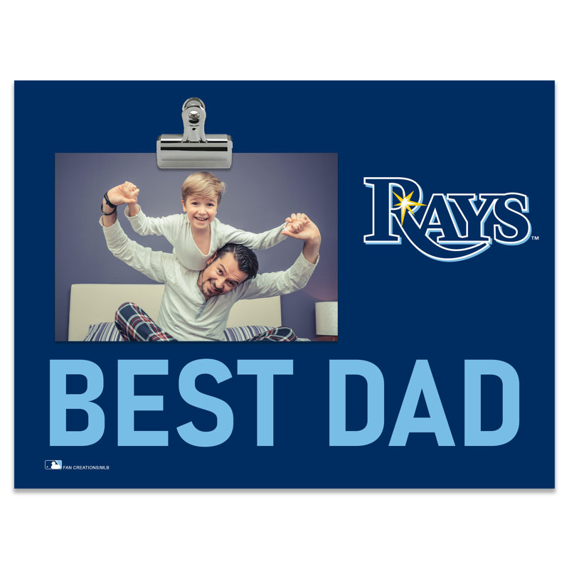 Tampa Bay Rays Bright Line - Best Dad Clip Frame