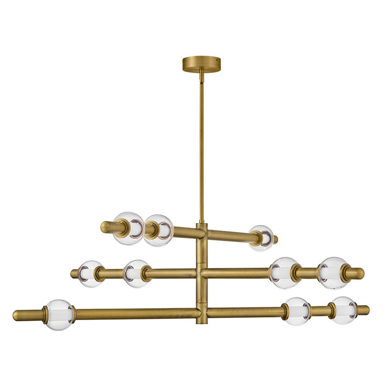 Hinkley Saxon Chandelier, 14.25" H x 50" W x 50" D