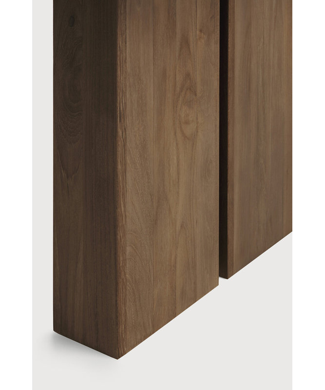 Solid Wood Extendable Double Pedestal Dining Table