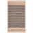 Kolyu Natural Fiber Handwoven Jute Cotton Striped Rug in Natural/Black-732999853