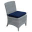 Bella Wicker Armless Outdoor Dining Chair-620172401-620172395
