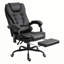 7-Point Vibrating Massage Office Chair, High Back Executive Recliner With Lumbar Support, Footrest, Reclining Back, Adjustable Height, Black-63529078