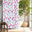 Rideau de douche imperméable en PEVA 72" x 72" à motif floral et feuilles, avec aimants et crochets-98672175-98672178