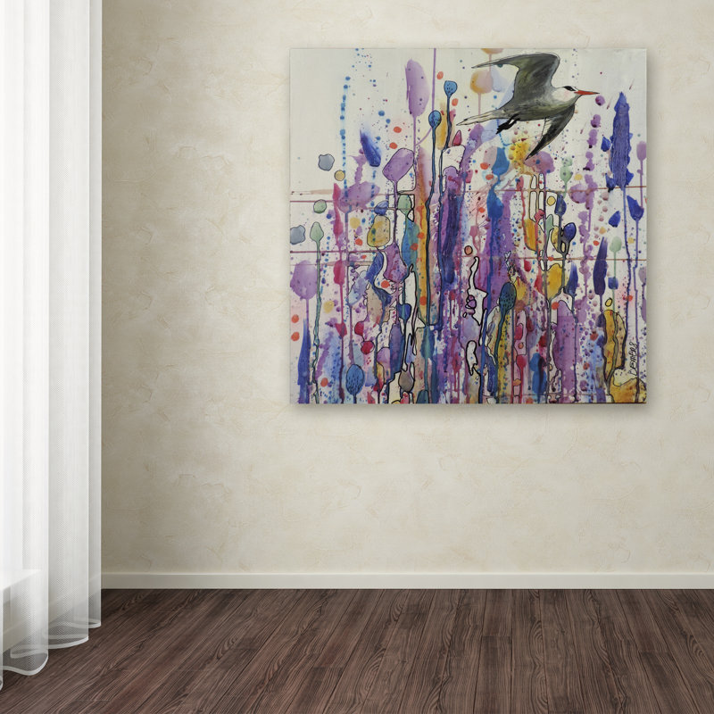 «Libre Voie» par Sylvie Demers, reproduction sur toile tendue, H 14 po x l 14 po x P 2 po