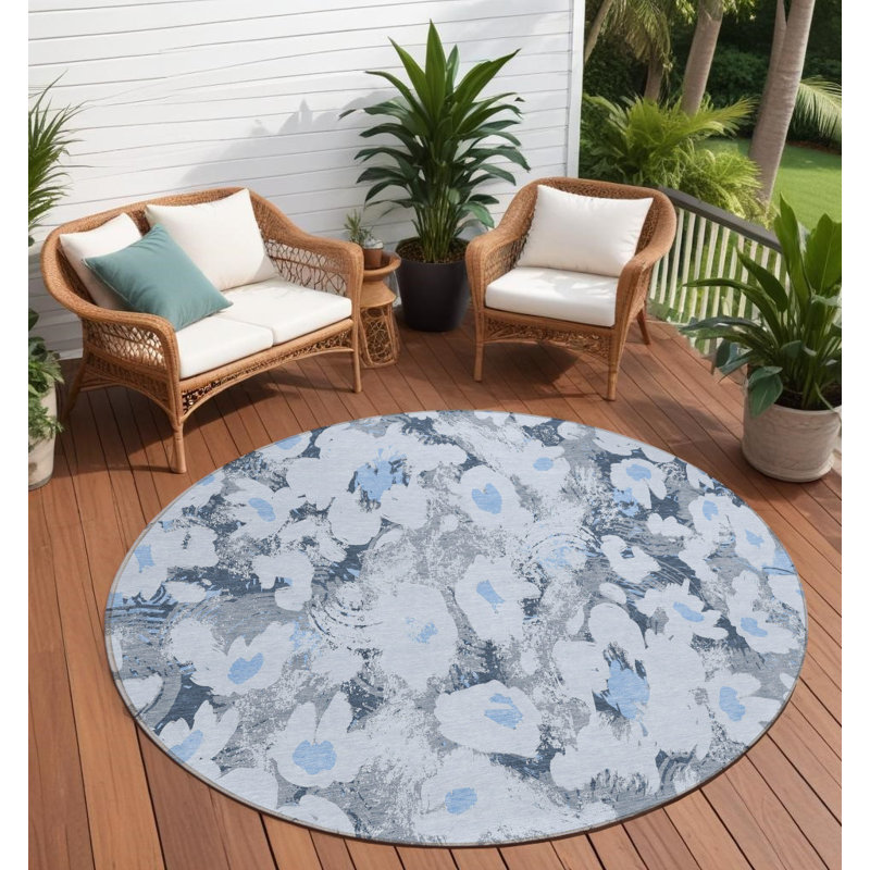 Tapis d'intérieur rond 8 po