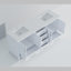 Meuble-lavabo double avec comptoir en quartz-1401266482