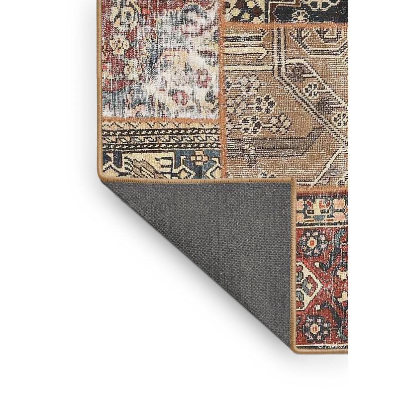 Brun contemporain/Tapis décoratif marron, Rectangle 4 pi x 6 pi