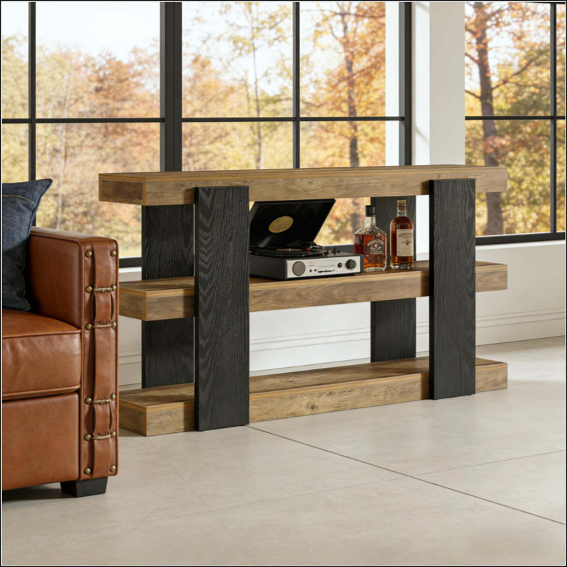 Versatile Side Table,Console Table,3-Tier Sofa Table,Entryway Table