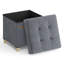 38cm Wide Tufted Rectangle Solid Colour Standard Ottoman with Storage-2132727559