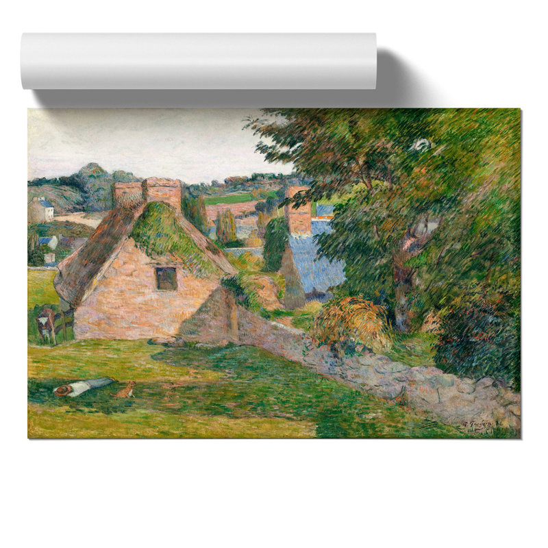 The Field of Derout Lollichon by Paul Gauguin - Frameless Print, 42cm H x 59cm W x 0.1cm D