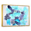 Turquoise de luxe abstrait fluide III - peinture sur toile-67358824-67358826