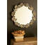 MIROIR RUSTIQUE RUSTIQUE AVEC DÉTAIL DE FEUILLE