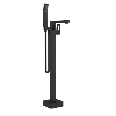 Quadrato Floor Tub Filler with Diverter