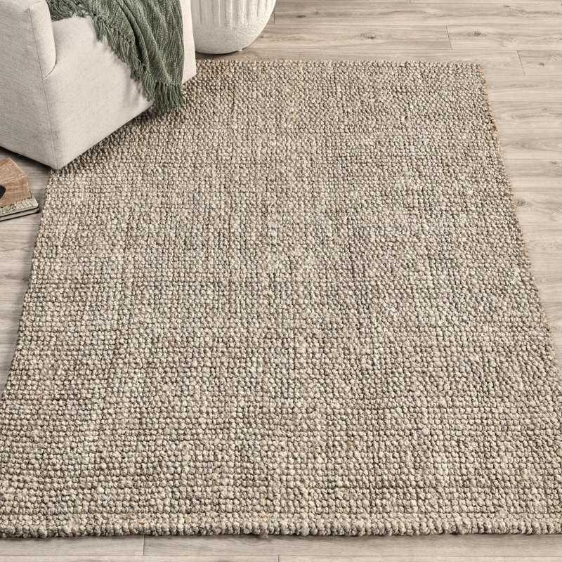 Annello Jute / Sisal Area Rug in Oatmeal, Rectangle 10' x 14'