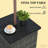 Outdoor Wicker Square End Table With Umbrella Hole | Gift Idea-1811506646