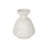 Solace Terracotta Decorative Vase – Matte White Modern Vase for Living Room, Console Table & Shelf Décor