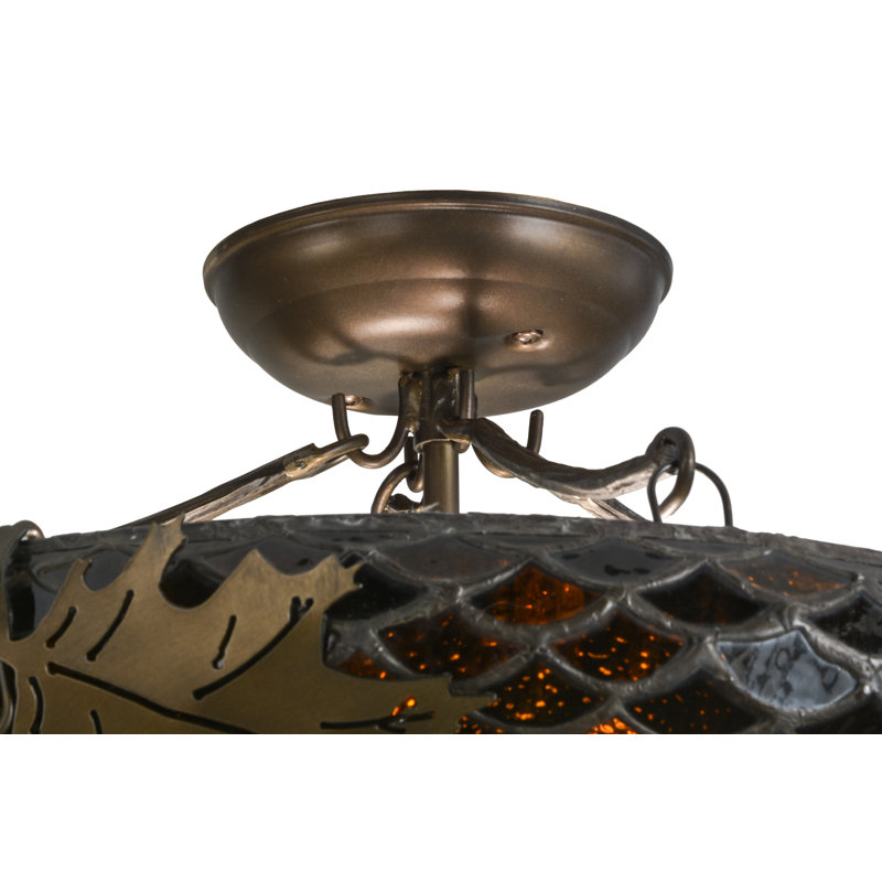 Rustic Lodge 2 - Light Semi Flush Mount