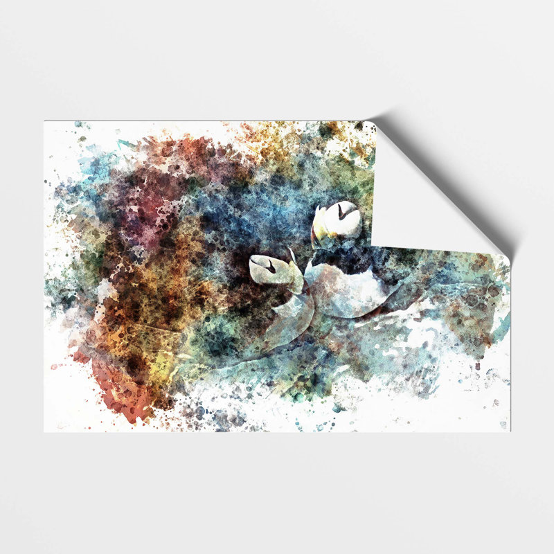 Nesting Atlantic Puffins - Frameless Print, 59.4 cm H x 84.1 cm W