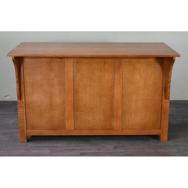 Mission 4 Drawer Oak Kitchen Island 60'' - Michael's Cherry (MC-A)