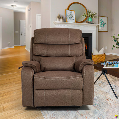 Emryn 36.2"W Chenille Liftable Recliner, Dual Motors, Cup Holder & Phone Charger