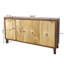 Buffet rétro sculpté à 4 portes avec tablettes réglables, armoire de rangement multifonctionnelle pour salle à manger ou espace de vie-2003175742