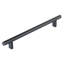 Emtek Select Cabinet Pull 8" C-C, Rectangular Bar Stem, Smooth Bar-2122776303-2093253053