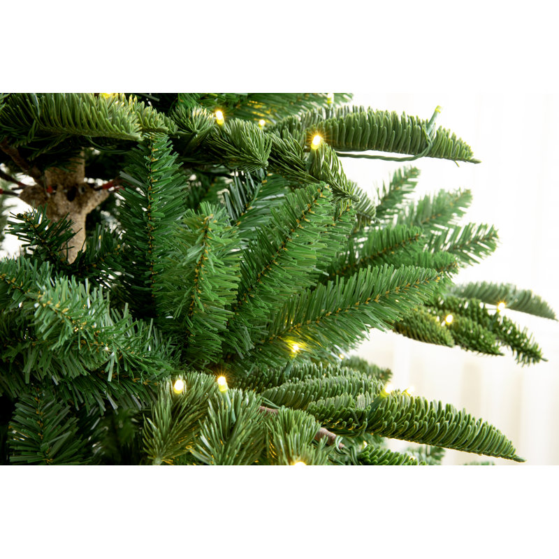 Sapin de Noël artificiel éclairé Fraser, 7'