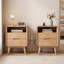 42cm W Solid Wood Bedside Table-604638274