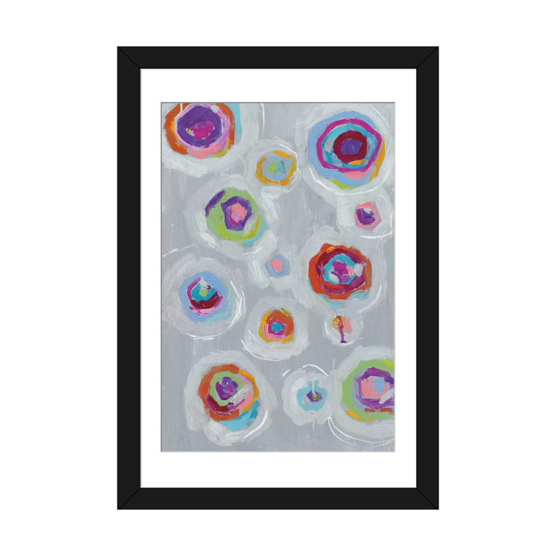 Folâtre i, reproduction d’art sur toile tendue, Papier d'art encadré noir, Blanc, H 24 po x l 16 po x P 1 po