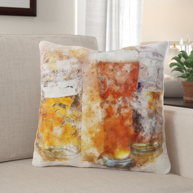 Housse et insert de coussin carré Crume, Microsuède, Intérieur 