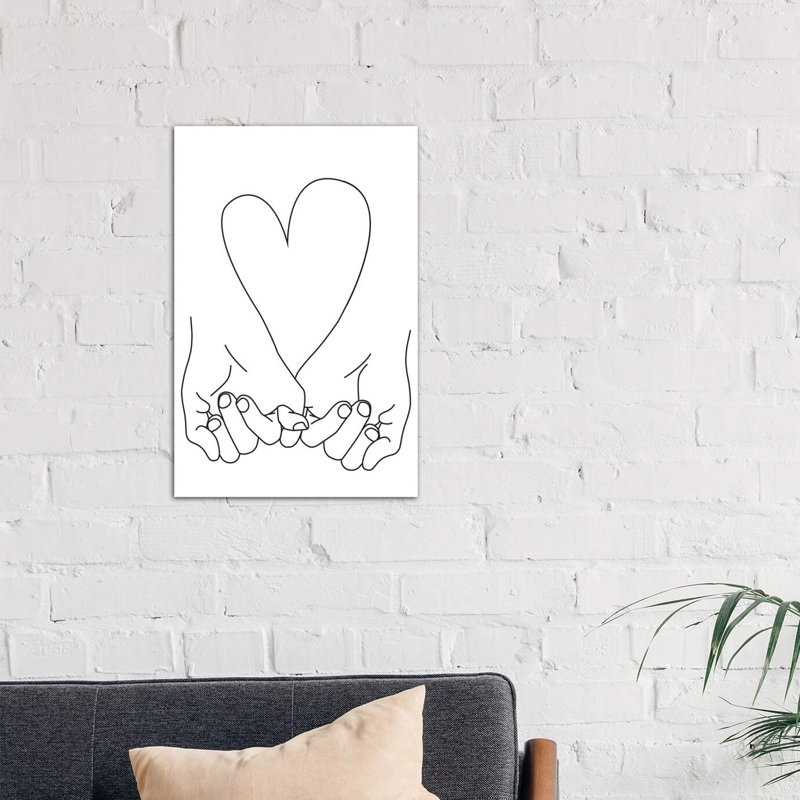 Pinky Promise His + His by Honeymoon Hotel - Wrapped Canvas Print, 66.04 cm H x 45.72 cm W x 3.175 cm D