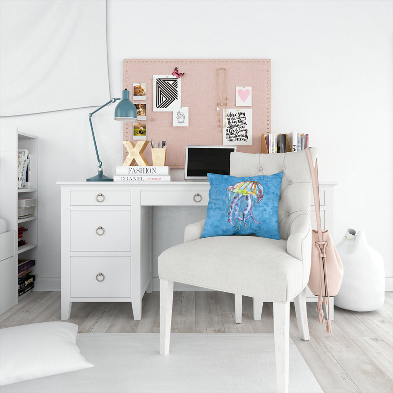 Coussin décoratif méduse 14 po