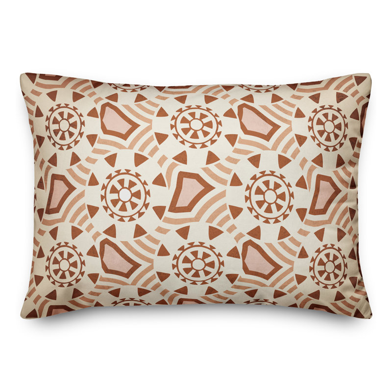 Housse de coussin rectangulaire et insert Earthtone Medallion