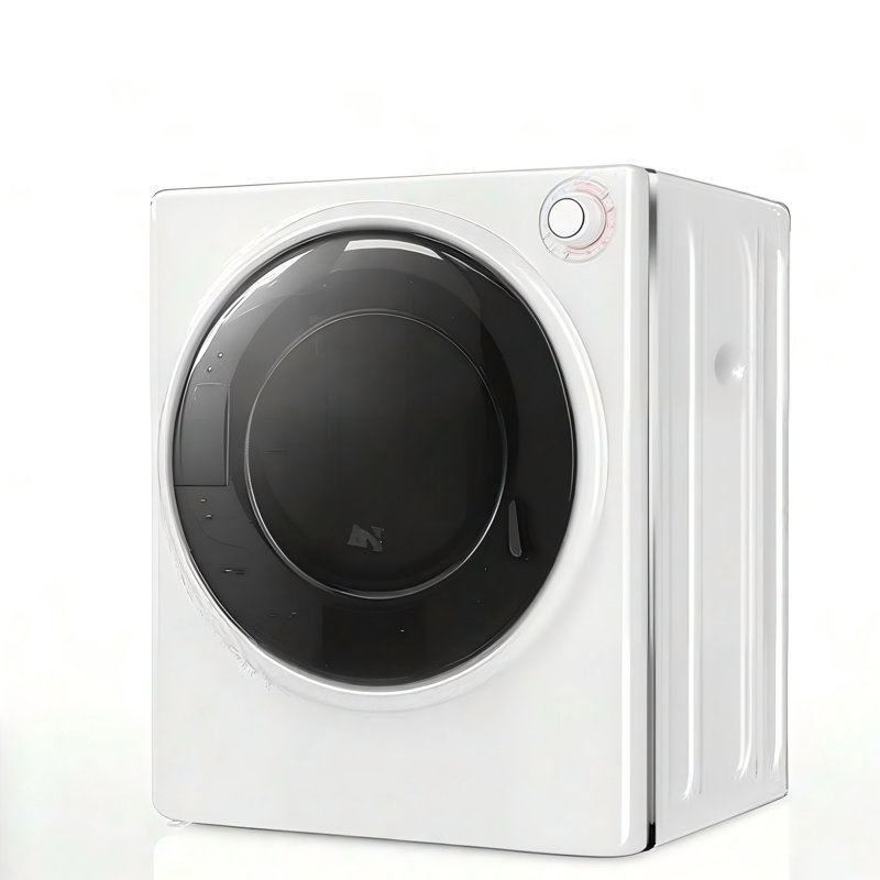 Sécheuse électrique compacte de 3,0 pieds cubes avec contrôle de température réglable pour les véhicules récréatifs d'appartements, blanc