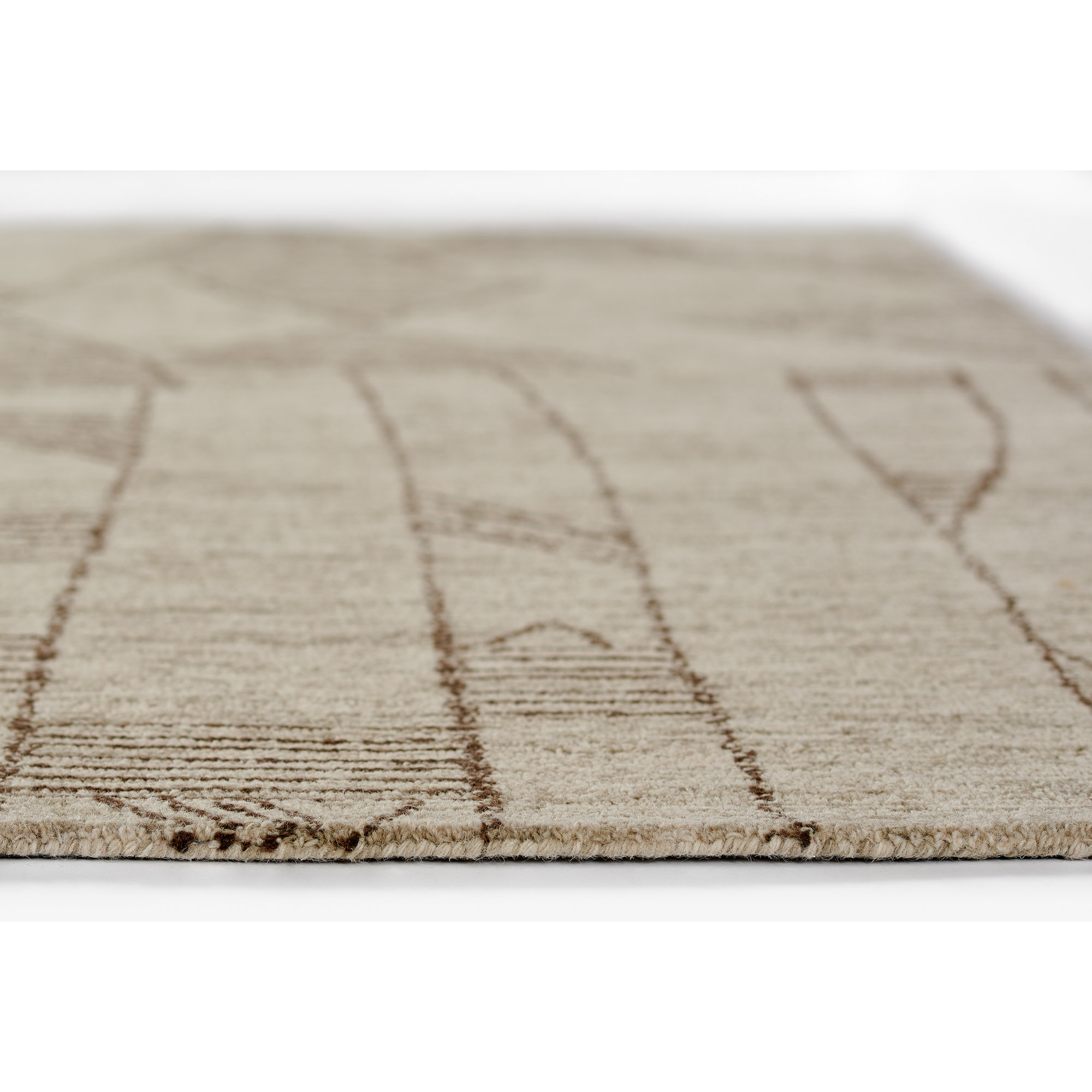 Ann-Sophie Brown/Ivory Rug, Rectangle 9' x 12'